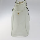 LOEWE Heritage Tote Bag Leather White Gold Auth kk436-4