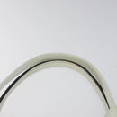 LOEWE Heritage Tote Bag Leather White Gold Auth kk436-8