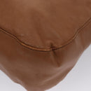 PRADA Shoulder Bag Leather Brown Auth kk437-13