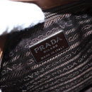 PRADA Shoulder Bag Leather Brown Auth kk437-15