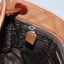 PRADA Shoulder Bag Leather Brown Auth kk437-19