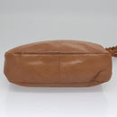 PRADA Shoulder Bag Leather Brown Auth kk437-9