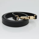 Salvatore Ferragamo Gancini Hand Bag Leather 2way Black Gold Auth kk442-21