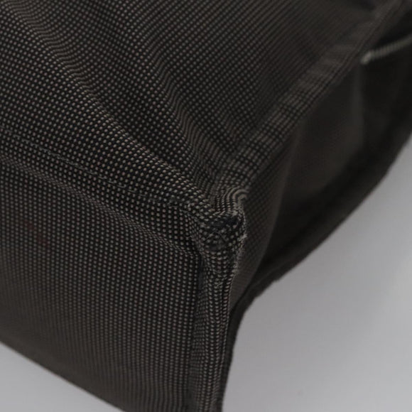 HERMES Her Line MM Tote Bag Canvas Gray Silver Auth kk445