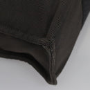 HERMES Her Line MM Tote Bag Canvas Gray Silver Auth kk445-15