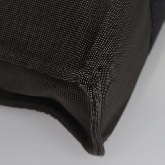 HERMES Her Line MM Tote Bag Canvas Gray Silver Auth kk445