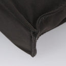 HERMES Her Line MM Tote Bag Canvas Gray Silver Auth kk445-16