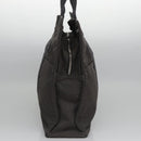 HERMES Her Line MM Tote Bag Canvas Gray Silver Auth kk445-4