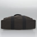 HERMES Her Line MM Tote Bag Canvas Gray Silver Auth kk445-5