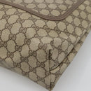 GUCCI GG Supreme Web Sherry Line Tote Bag PVC Leather Beige 39.02.003 Auth kk456-9