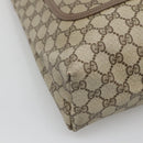 GUCCI GG Supreme Web Sherry Line Tote Bag PVC Leather Beige 39.02.003 Auth kk456-14