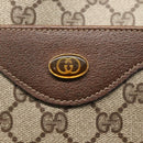 GUCCI GG Supreme Web Sherry Line Tote Bag PVC Leather Beige 39.02.003 Auth kk456-17