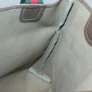 GUCCI GG Supreme Web Sherry Line Tote Bag PVC Leather Beige 39.02.003 Auth kk456-19