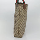 GUCCI GG Supreme Web Sherry Line Tote Bag PVC Leather Beige 39.02.003 Auth kk456-4