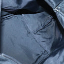 BURBERRY Nova Check Blue Label Hand Bag Nylon Beige Silver Auth kk458-17