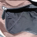 Burberrys Blue Label Hand Bag Nylon Beige Silver Auth kk459-17