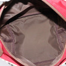 BURBERRY Nova Check Blue Label Tote Bag Nylon Beige Silver Auth kk461-11