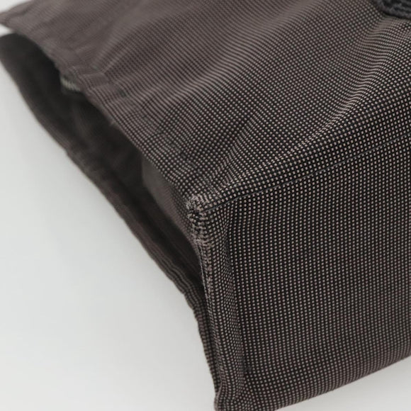 HERMES Her Line MM Hand Bag Canvas Gray Auth kk463