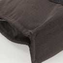 HERMES Her Line MM Hand Bag Canvas Gray Auth kk463-16