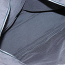 HERMES Her Line MM Hand Bag Canvas Gray Auth kk463-11