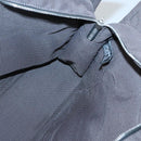 HERMES Her Line MM Hand Bag Canvas Gray Auth kk463-17