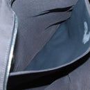 HERMES Her Line MM Hand Bag Canvas Gray Auth kk463-12