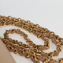 CHANEL Matelasse Chain Shoulder Bag Lamb Skin Beige Gold CC Auth kk467A-8