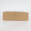 CHANEL Matelasse Chain Shoulder Bag Lamb Skin Beige Gold CC Auth kk467V-5