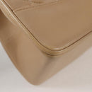 CHANEL Matelasse Chain Shoulder Bag Lamb Skin Beige Gold CC Auth kk467A-18