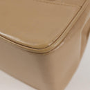 CHANEL Matelasse Chain Shoulder Bag Lamb Skin Beige Gold CC Auth kk467A-19