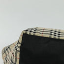 BURBERRY Nova Check Blue Label Tote Bag Nylon Beige Silver Auth kk468-9