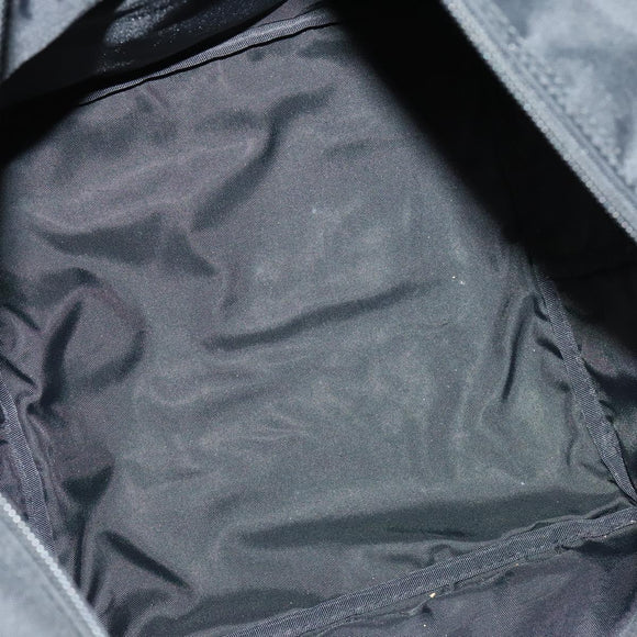 BURBERRY Nova Check Blue Label Tote Bag Nylon Beige Silver Auth kk468