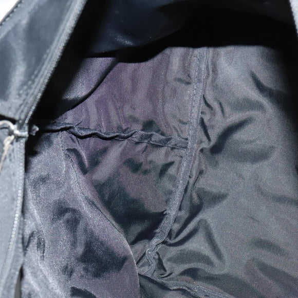 BURBERRY Nova Check Blue Label Tote Bag Nylon Beige Silver Auth kk468