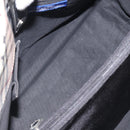 BURBERRY Nova Check Blue Label Hand Bag Nylon Beige Silver Auth kk474-11