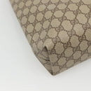 GUCCI GG Supreme Web Sherry Line Tote Bag PVC Leather Beige 89 02 003 Auth kk476-16