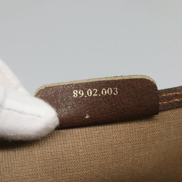 GUCCI GG Supreme Web Sherry Line Tote Bag PVC Leather Beige 89 02 003 Auth kk476