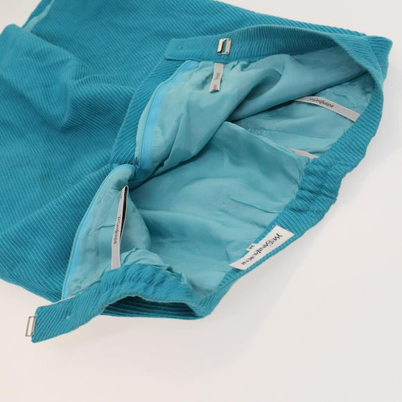 SAINT LAURENT Jacket Skirt Setup Cotton Blue Auth kk477