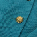 SAINT LAURENT Jacket Skirt Setup Cotton Blue Auth kk477-6