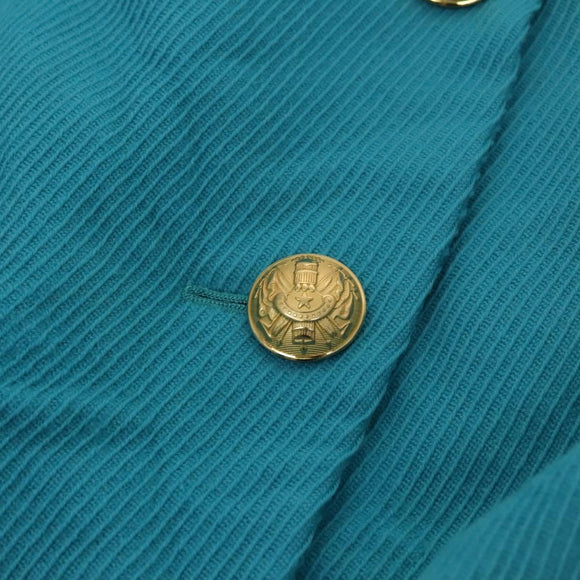 SAINT LAURENT Jacket Skirt Setup Cotton Blue Auth kk477