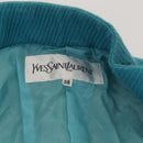 SAINT LAURENT Jacket Skirt Setup Cotton Blue Auth kk477-8