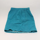 SAINT LAURENT Jacket Skirt Setup Cotton Blue Auth kk477-9