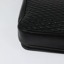 BALLY Quilted Chain Shoulder Bag Leather Black Gold Auth kk478-15