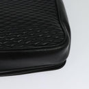 BALLY Quilted Chain Shoulder Bag Leather Black Gold Auth kk478-16