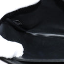 BALLY Quilted Chain Shoulder Bag Leather Black Gold Auth kk478-19