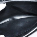 BALLY Quilted Chain Shoulder Bag Leather Black Gold Auth kk478-20