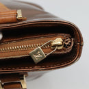 LOUIS VUITTON Monogram Vernis Houston Hand Bag Bronze M91122 LV Auth kk480-18