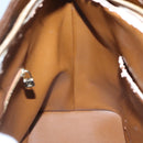 LOUIS VUITTON Monogram Vernis Houston Hand Bag Bronze M91122 LV Auth kk480-21