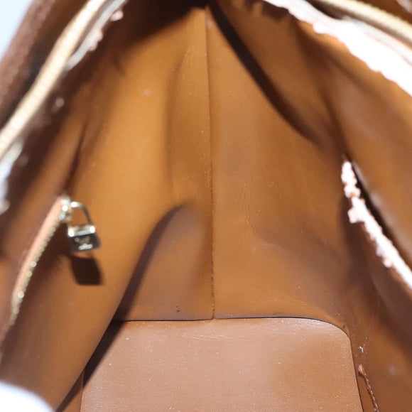 LOUIS VUITTON Monogram Vernis Houston Hand Bag Bronze M91122 LV Auth kk480