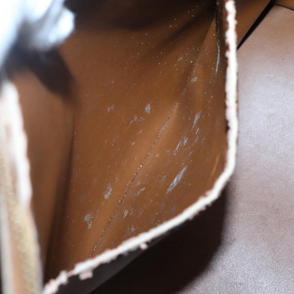 LOUIS VUITTON Monogram Vernis Houston Hand Bag Bronze M91122 LV Auth kk480