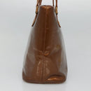 LOUIS VUITTON Monogram Vernis Houston Hand Bag Bronze M91122 LV Auth kk480-3